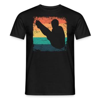 Plongeon, Saut artistique, Plongeon synchronisé - T-shirt homme - noir - Devant - AI Model Male 178 light (178cm)