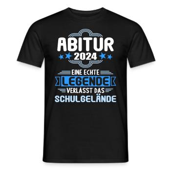 Abitur Junge Mädchen Abi Abitur 2024 - Männer T-Shirt - Schwarz - Vorne - AI Model Male 178 light (178cm)