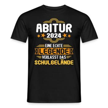 Abitur Junge Mädchen Abi Abitur 2024 - Männer T-Shirt - Schwarz - Vorne - AI Model Male 178 light (178cm)