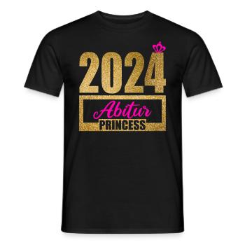 Abitur Junge Mädchen Abi Abitur 2024 - Männer T-Shirt - Schwarz - Vorne - AI Model Male 178 light (178cm)
