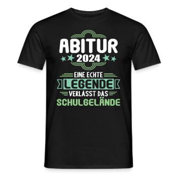 Abitur Junge Mädchen Abi Abitur 2024 - Männer T-Shirt - Schwarz - Vorne - AI Model Male 178 light (178cm)