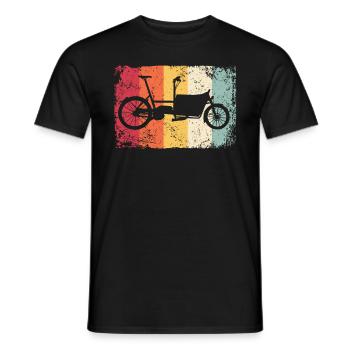 Lastenfahrrad Lastenrad Cargo Bike Cargobike - Men's T-Shirt - black - Front - AI Model Male 178 light (178cm)