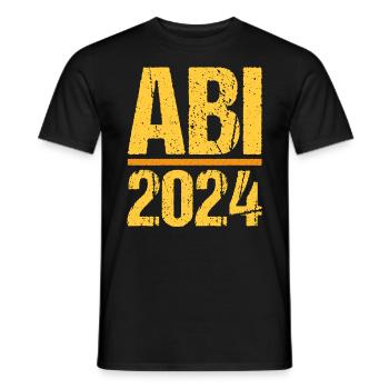 Abitur Junge Mädchen Abi Abitur 2024 - Männer T-Shirt - Schwarz - Vorne - AI Model Male 178 light (178cm)