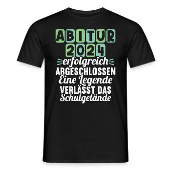 Abitur Jeunes Filles Abi Abitur 2024 - T-shirt homme - noir - Devant - AI Model Male 178 light (178cm)