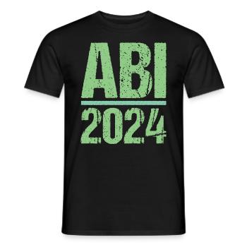 Abitur Junge Mädchen Abi Abitur 2024 - Männer T-Shirt - Schwarz - Vorne - AI Model Male 178 light (178cm)