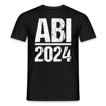 Abitur Junge Mädchen Abi Abitur 2024 - Männer T-Shirt - Schwarz - Vorne - AI Model Male 178 light (178cm)