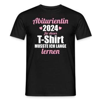 Abitur Junge Mädchen Abi Abitur 2024 - Männer T-Shirt - Schwarz - Vorne - AI Model Male 178 light (178cm)