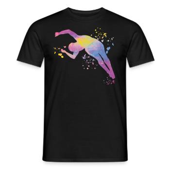 Plongeon, Plongeon synchronisé, Saut artistique - T-shirt homme - noir - Devant - AI Model Male 178 light (178cm)