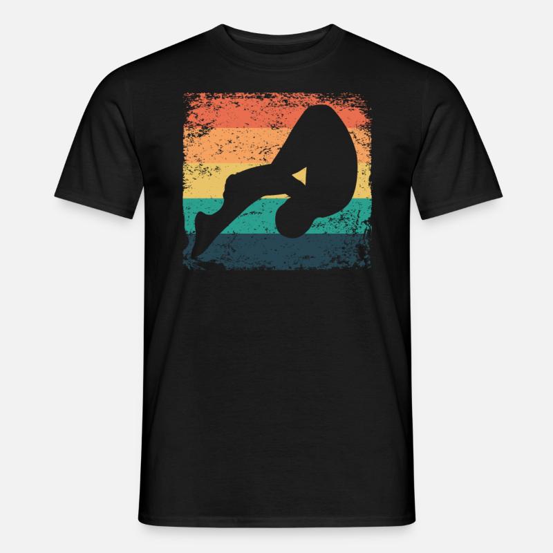 Synchronisierter Wassertaucher High Diver - Männer T-Shirt - Schwarz
