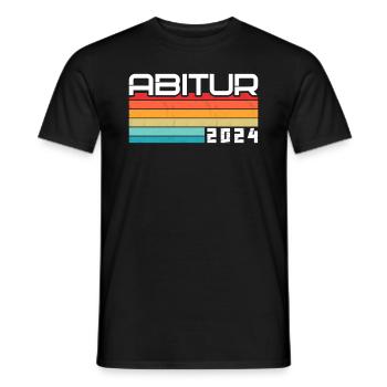 Abitur Young Girls Abitur Abitur 2024 - Men's T-Shirt - black - Front - AI Model Male 178 light (178cm)
