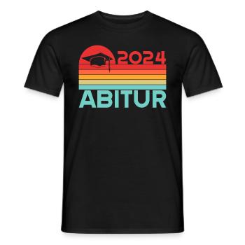 Abitur Junge Mädchen Abi Abitur 2024 - Männer T-Shirt - Schwarz - Vorne - AI Model Male 178 light (178cm)