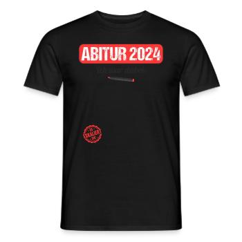 Abitur Junge Mädchen Abi Abitur 2024 - Männer T-Shirt - Schwarz - Vorne - AI Model Male 178 light (178cm)