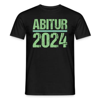Abitur Junge Mädchen Abi Abitur 2024 - Männer T-Shirt - Schwarz - Vorne - AI Model Male 178 light (178cm)