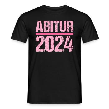 Abitur Junge Mädchen Abi Abitur 2024 - Männer T-Shirt - Schwarz - Vorne - AI Model Male 178 light (178cm)