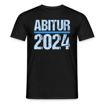 Abitur Junge Mädchen Abi Abitur 2024 - Männer T-Shirt - Schwarz - Vorne - AI Model Male 178 light (178cm)
