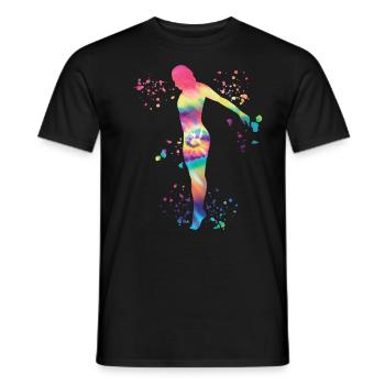 Plongeon, Plongeon synchronisé, Saut artistique - T-shirt homme - noir - Devant - AI Model Male 178 light (178cm)