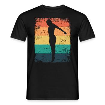 Plongeon, Saut artistique, Plongeon synchronisé - T-shirt homme - noir - Devant - AI Model Male 178 light (178cm)