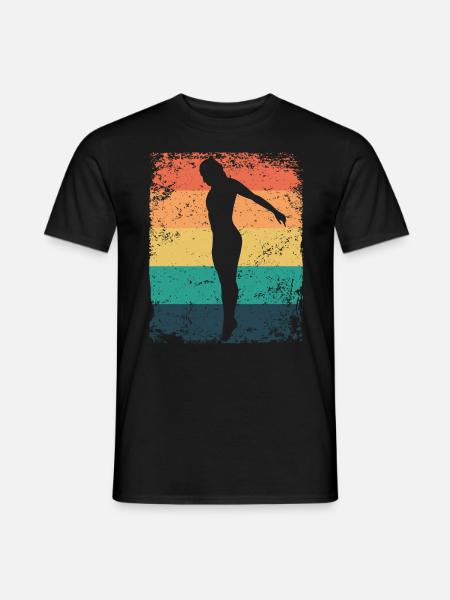 Diving, Artistic Jumping, Synchronized Diving - Men's T-Shirt - black