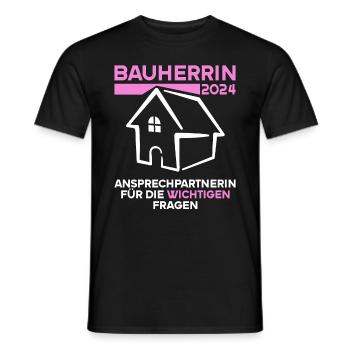 Personne de contact pour les questions importantes Client 2024 - T-shirt homme - noir - Devant - AI Model Male 178 light (178cm)