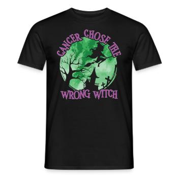 Krebs Hexe Grün Violett Anal Krebs - Männer T-Shirt - Schwarz - Vorne - AI Model Male 178 light (178cm)