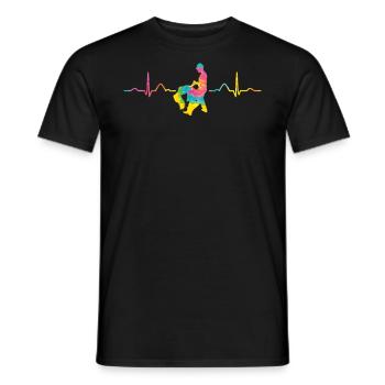 Salsero Und Salsera Heartbeat Salsa - Männer T-Shirt - Schwarz - Vorne - AI Model Male 178 light (178cm)