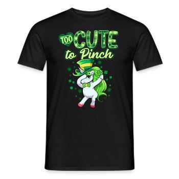 St. Patrick's Day Einhorn - Männer T-Shirt - Schwarz - Vorne - AI Model Male 178 light (178cm)