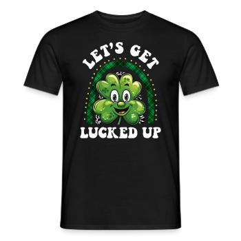 St. Patrick's Day Kleeblatt Lass uns Glück haben - Männer T-Shirt - Schwarz - Vorne - AI Model Male 178 light (178cm)