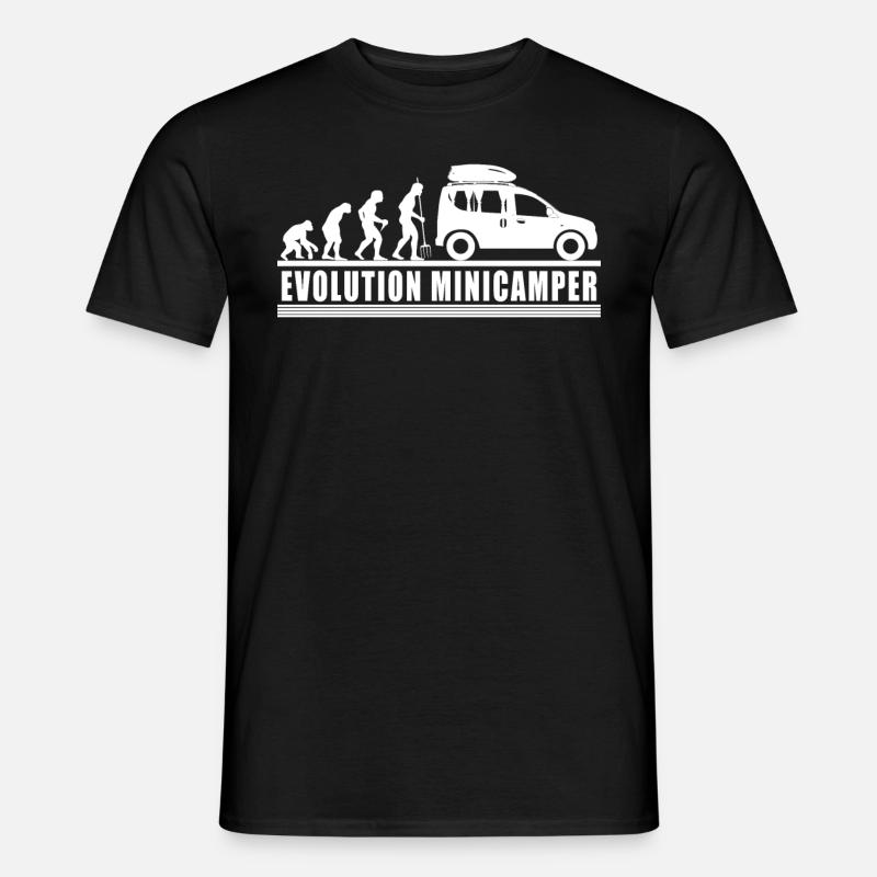 Evolution Minicamper Camping-Camper Microcamper - Männer T-Shirt - Schwarz