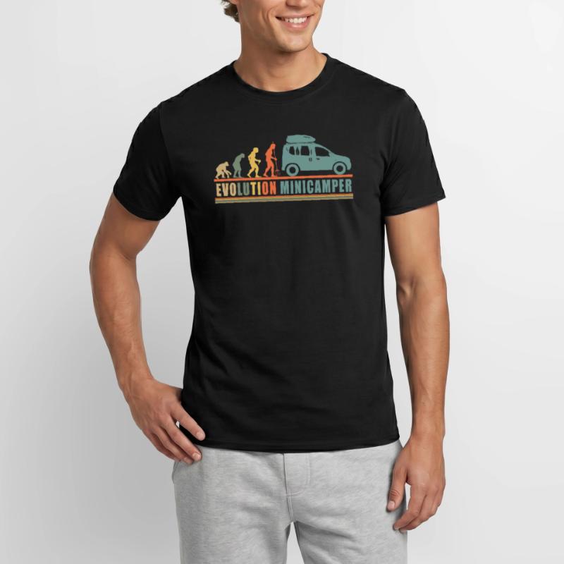 Evolution Minicamper Camping-Camper Microcamper Männer T-Shirt
