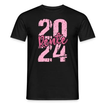 Retirement Pension Pensioner Pensioner Pension 2024 - Men's T-Shirt - black - Front - AI Model Male 178 light (178cm)