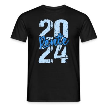 Retirement Pension Pensioner Pensioner Pension 2024 - Men's T-Shirt - black - Front - AI Model Male 178 light (178cm)