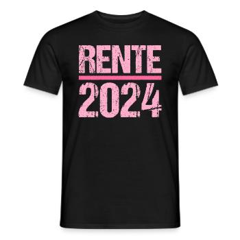 Retirement Pension Pensioner Pensioner Pension 2024 - Men's T-Shirt - black - Front - AI Model Male 178 light (178cm)