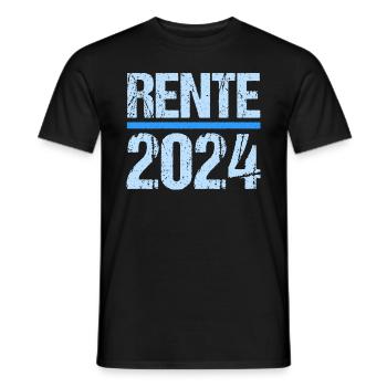 Retirement Pension Pensioner Pensioner Pension 2024 - Men's T-Shirt - black - Front - AI Model Male 178 light (178cm)
