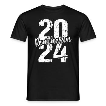 Retirement Pension Pensioner Pensioner Pension 2024 - Men's T-Shirt - black - Front - AI Model Male 178 light (178cm)
