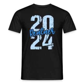 Retirement Pension Pensioner Pensioner Pension 2024 - Men's T-Shirt - black - Front - AI Model Male 178 light (178cm)