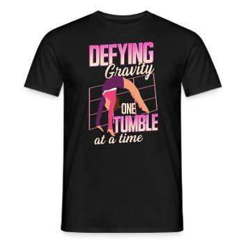 Tumbling Fitness Akrobatik - Männer T-Shirt - Schwarz - Vorne - AI Model Male 178 light (178cm)