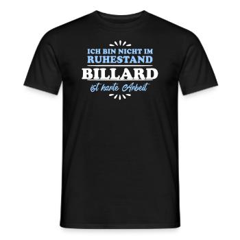 Retirement Pensioner Pensioner Billiards - Men's T-Shirt - black - Front - AI Model Male 178 light (178cm)