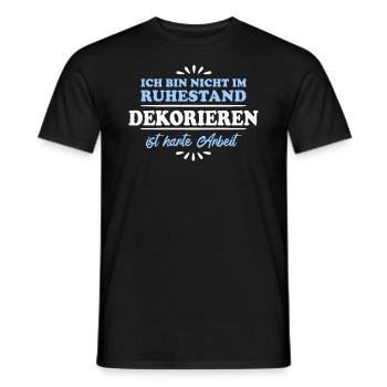 Ruhestand Rentner Pensioner Dekorieren - Männer T-Shirt - Schwarz - Vorne - AI Model Male 178 light (178cm)