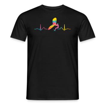 Flügel Surfer Wingsurfing Retro Folie Flügel - Männer T-Shirt - Schwarz - Vorne - AI Model Male 178 light (178cm)
