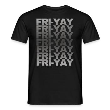 Fri Yay Enseignants Ambiance du week-end de l’école - T-shirt homme - noir - Devant - AI Model Male 178 light (178cm)
