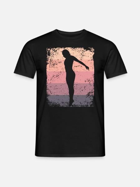 Synchronisierter Wassertaucher High Diver - Männer T-Shirt - Schwarz