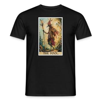 Tarotkarten Tarotkarte The Fool Der Narr - Männer T-Shirt - Schwarz - Vorne - AI Model Male 178 light (178cm)