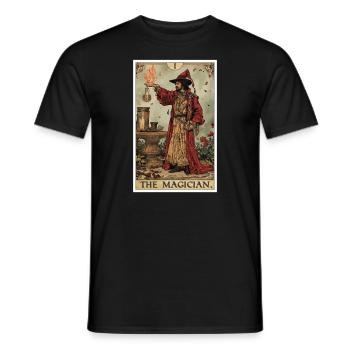 Tarotkarte The Magician Der Magier - Männer T-Shirt - Schwarz - Vorne - AI Model Male 178 light (178cm)