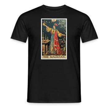 Tarotkarte The Magician Der Magier - Männer T-Shirt - Schwarz - Vorne - AI Model Male 178 light (178cm)