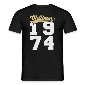 Oldtimer 1974 - T-shirt homme - noir - Devant - AI Model Male 178 light (178cm)