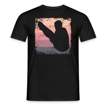 Synchronized Water Diver High Diver - Men's T-Shirt - black - Front - AI Model Male 178 light (178cm)