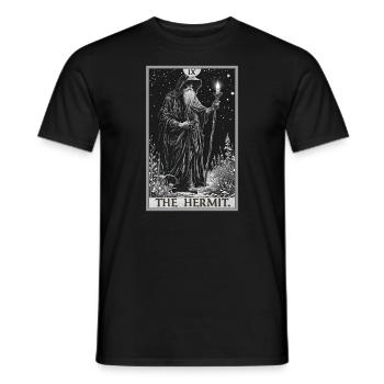 Tarot Card Tarot Card The Hermit The Hermit - Men's T-Shirt - black - Front - AI Model Male 178 light (178cm)