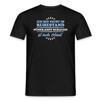 Pensionné Pensionné Pentathlon - T-shirt homme - noir - Devant - AI Model Male 178 light (178cm)