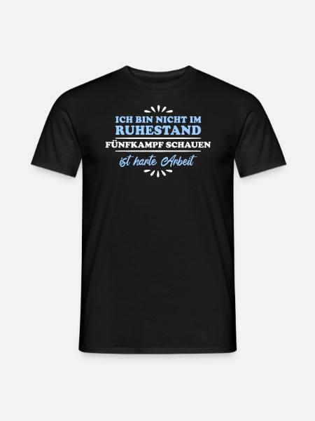 Retirement Pensioner Pensioner Pentathlon - Men's T-Shirt - black