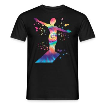 Plongeon, Plongeon synchronisé, Saut artistique - T-shirt homme - noir - Devant - AI Model Male 178 light (178cm)